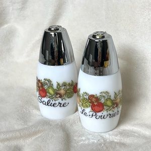 Vintage 1970’s Spice of Life Corningware Salt & Pepper Shakers